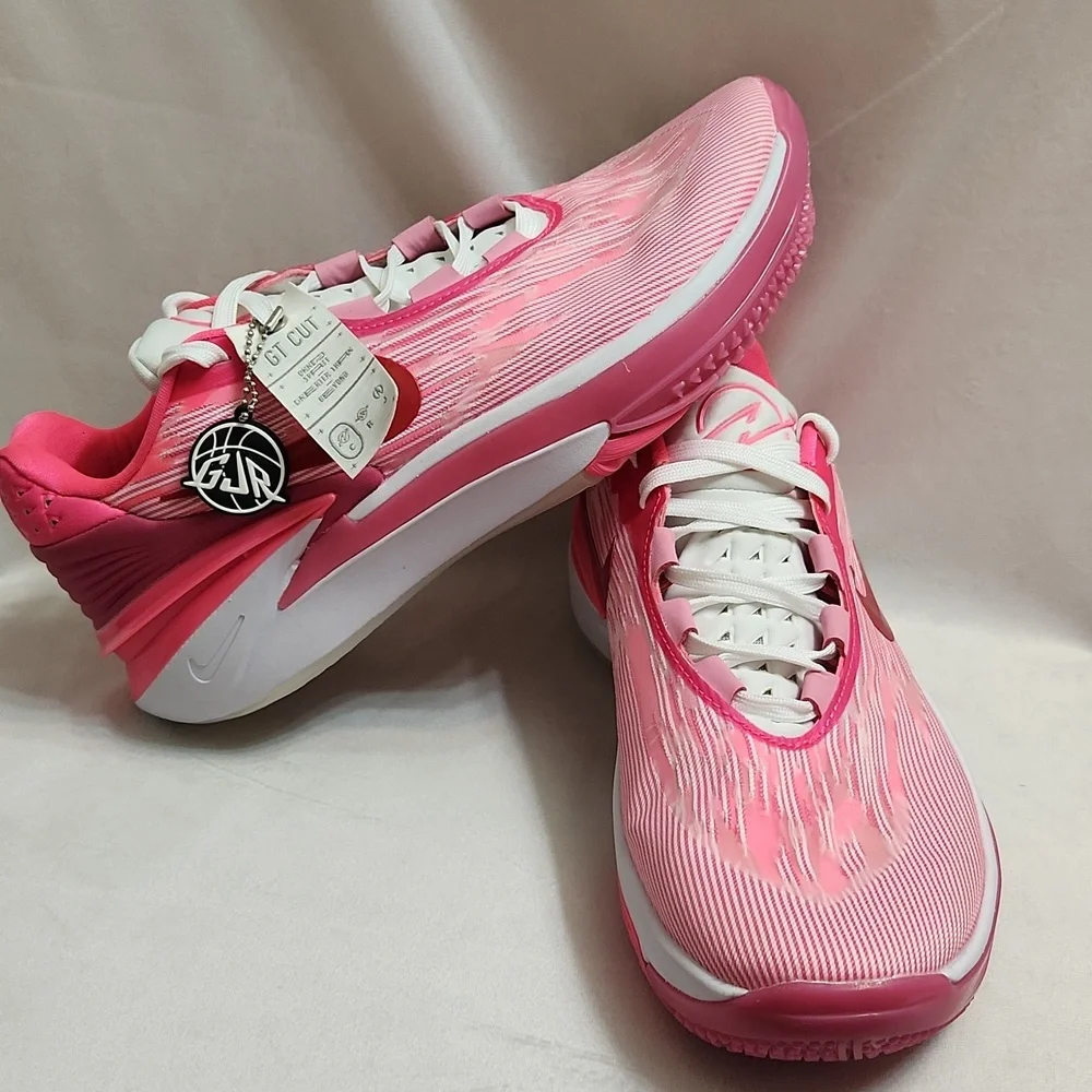 Nike Air Zoom GT Cut 2.0 Hyper Pink Fireberry Athletic Sneakers (W Size 8.5) - Picture 4 of 15